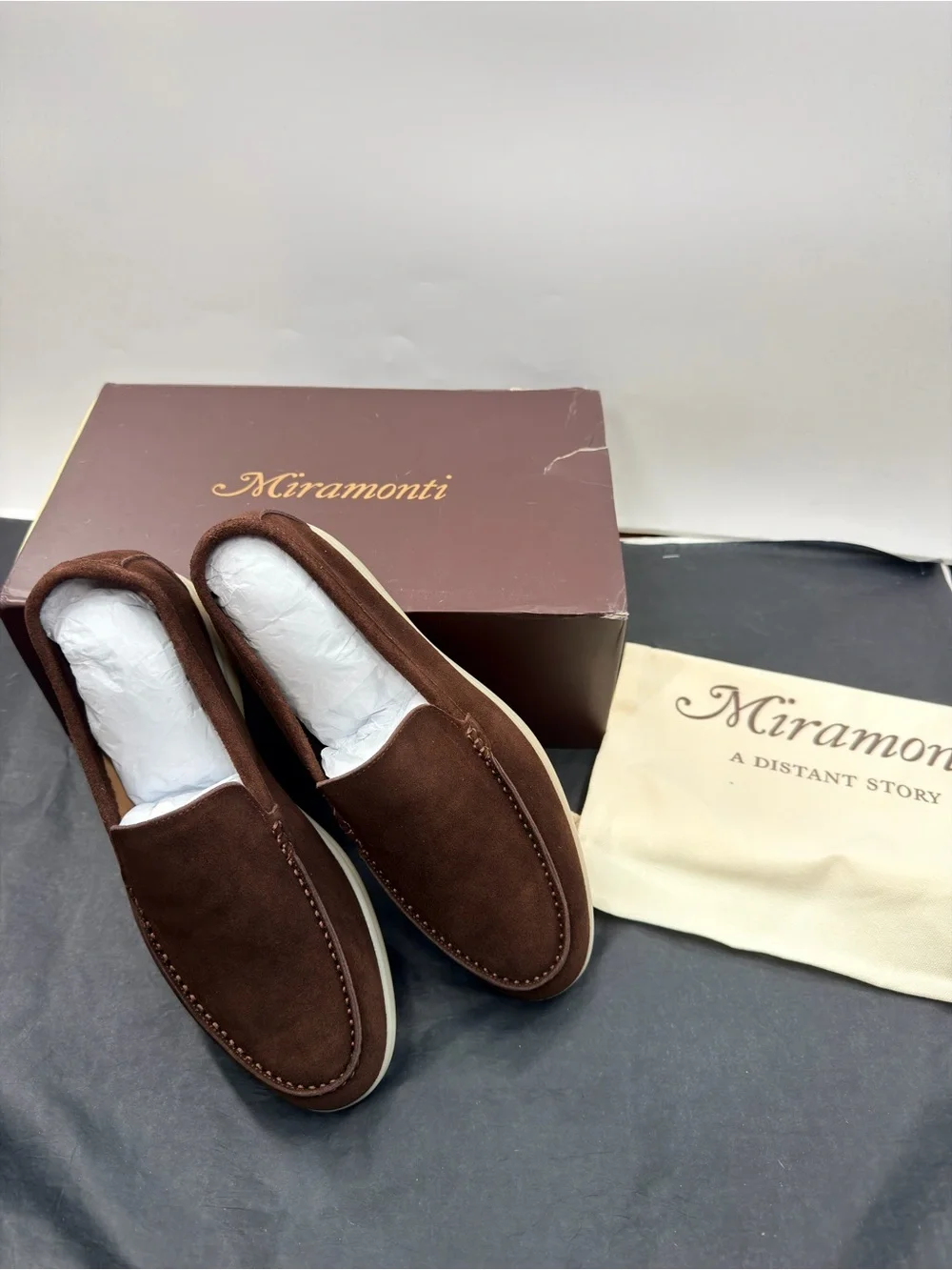 NIB Miramonti Chocolate Loafers